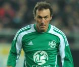 Laurent Blanc, à l'occasion du match de foot opposant le Variétés Club de France à une sélection de Geodis, au stade de la Licorne, à Amiens, le 10 novembre 2009.