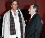 Dominique Desseigne (businessman à la tête du groupe Lucien Barrière) et Jacques Hintzy (Président de l'UNICEF France) essayent de se décider pour une frimousse ! 