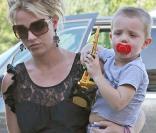 Britney Spears et l'un de ses fils 