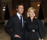 Emmanuel Philibert de Savoie et Clotilde Courau lors de la remise de la Légion d\'honneur à Clint Eastwood le 13 novembre 2009 à L\'Elysée