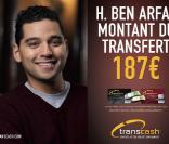 La publicité vidéo pour l'agence Transcash.