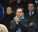 Eric Besson dans les tribunes du Stade de France, à l'occasion du match France - Irlande, le 18 novembre 2009, à Saint-Denis.