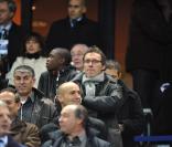 Laurent Blanc dans les tribunes du Stade de France, à l'occasion du match France - Irlande, le 18 novembre 2009, à Saint-Denis.