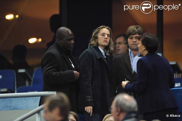 Pierre Sarkozy dans les tribunes du Stade de France, à l'occasion du match France - Irlande, le 18 novembre 2009, à Saint-Denis.