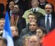 Rama Yade dans les tribunes du Stade de France, à l'occasion du match France - Irlande, le 18 novembre 2009, à Saint-Denis.