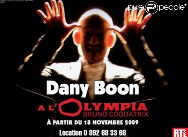 Affiche du spectacle de Dany Boon 