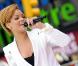 Rihanna fait son show pour l'émission Good Morning America le 24 novembre 2009 à New York