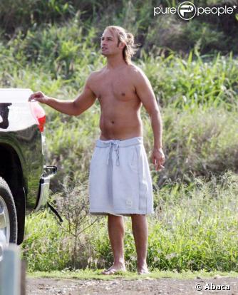 Josh Holloway en famille à Maui, dans l'archipel d'Hawaï