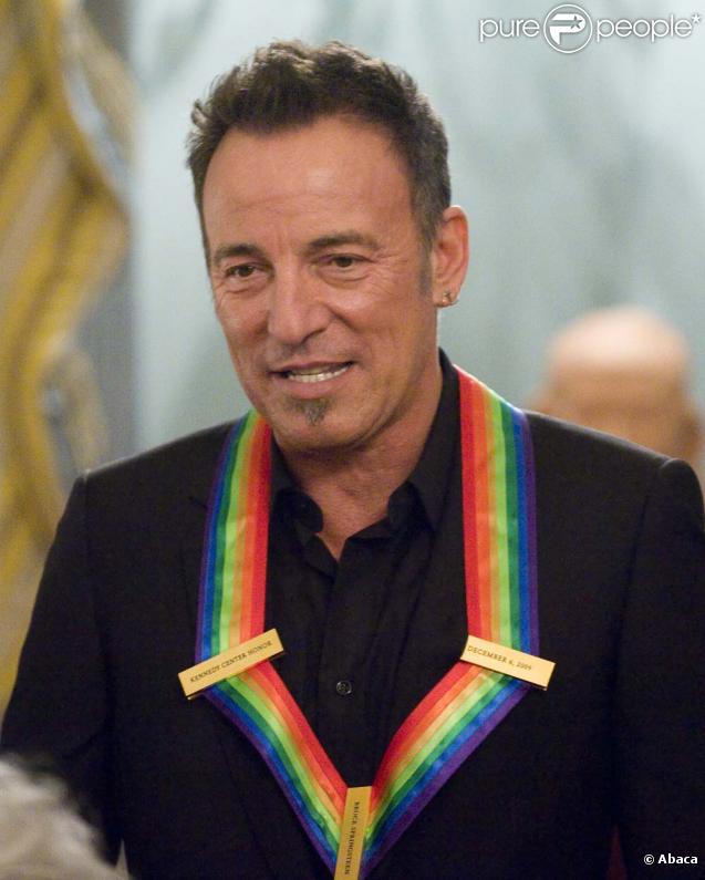 Bruce Springsteen récompensé par le Kennedy Center, à Washington le 6 décembre 2009.