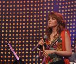Cérémonie de remise des Grands Prix de la Sacem 2009, le 14 décembre au Théâtre du Rond-Point, à Paris : Guadalupe Pineda 