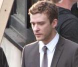 Justin Timberlake sur le tournage de la publicité Audi avec Dania Ramirez le 15 décembre 2009 