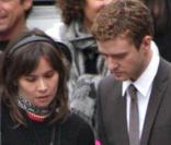 Justin Timberlake sur le tournage de la publicité Audi avec Dania Ramirez le 15 décembre 2009 