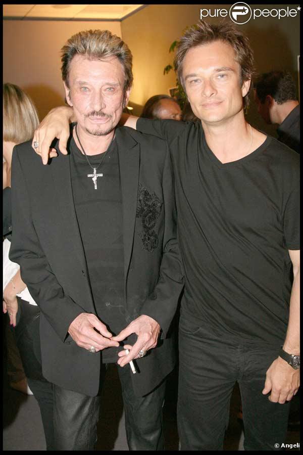 Johnny Hallyday et son fils David