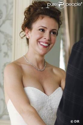 Alyssa Milano dans l'épisode 12 de la saison 2 de la série  Castle , qui sera diffusé début 2010 sur ABC.