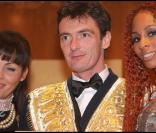 Hermine de Clemront-Tonnerre, Denis Westhoff et Mia Frye à la cérémonie des Best 2009. 14/12/09