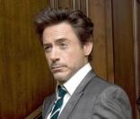 Robert Downey Jr. faisant la promotion de Sherlock Holmes à Los Angeles début décembre 2009