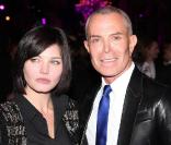 Delphine Chanéac et Jean-Claude Jitrois à la soirée de lancement des soldes à Paris à l'Hôtel Westin le 5 janvier 2009