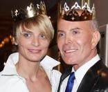 Sarah Marshall et Jean-Claude Jitrois à la soirée de lancement des soldes à Paris à l'Hôtel Westin le 5 janvier 2009