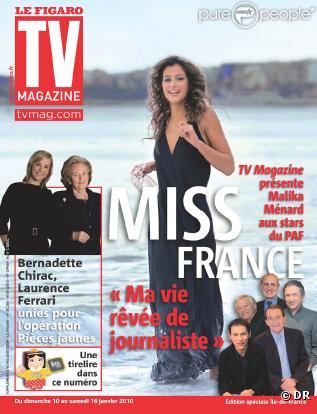 Malika Ménard en couverture de TV Magazine