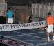 Rafael Nadal et Roger Federer s'envolent sur leur tapis volant, à Doha, le 3 janvier 2010 !