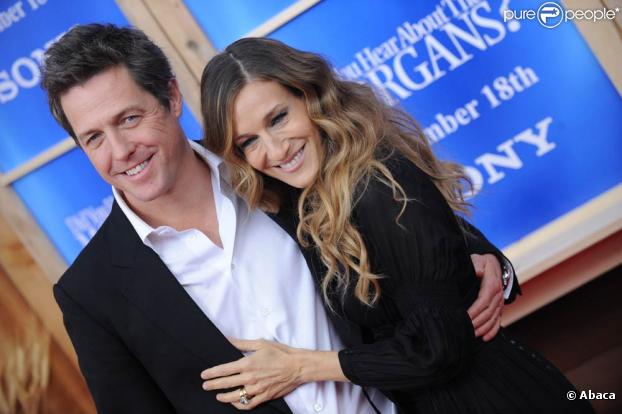 Sarah Jessica Parker et Hugh Grant à l'occasion d'une avant-première de  Où sont passés les Morgan ?