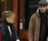 Kylie Minogue et son bel Andres Velencoso à la sortie du domicile de la chanteuse à Londres. Le 12/01/10