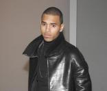 Chris Brown assiste, le dimanche 17 janvier 2010, au défilé automne-hiver 2010/2011 du couturier Gianfranco Ferré, dans le cadre de la Fashion Week milanaise.