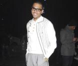 Chris Brown assiste, le dimanche 17 janvier 2010, au défilé automne-hiver 2010/2011 Vivienne Westwood, dans le cadre de la Fashion Week milanaise.