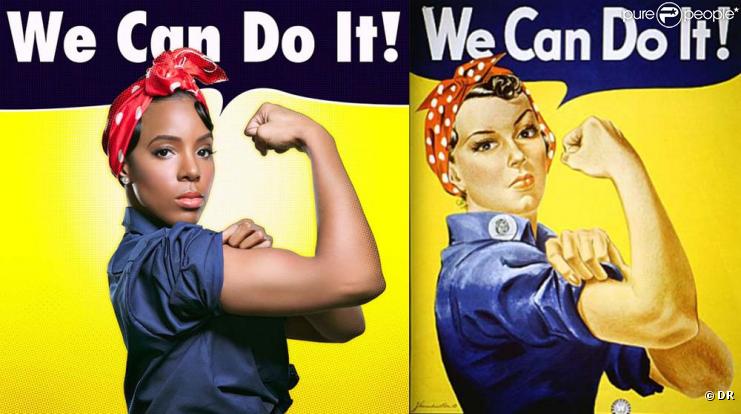 Kelly Rowland s'inspire d'un slogan de la seconde guerre mondiale pour un récent shooting.