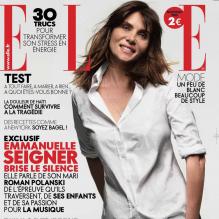 Emmanuelle Seigner en couverture de Elle, en kiosque le 22 janvier 2010<br />