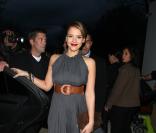 Jessica Alba est à Paris. Ici, elle se trouve au défilé de la maison Lanvin.