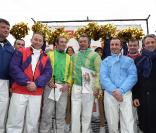JPP, Michel Denisot et Richard Anconina à l'Hippodrome de Vincennes. 24/01/2010