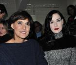 Inès de la Fressange et Dita Von Teese au défilé Jean-Paul Gaultier