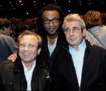 Manu Katché et Michel Boujenah Générale du spectacle Roméo et Juliette, au Palais des Congrès de Paris. 4/02/2010