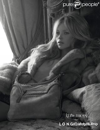 Kate Moss pour Longchamp