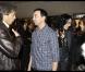 Kamel Ouali et Sofia Essaïdi lors de la dernière représentation de Cleopâtre, le 31 janvier 2010