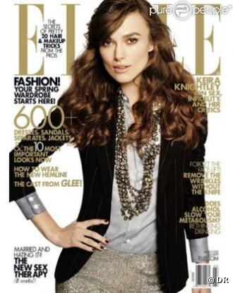 Keira Knightley en couverture du magazine Elle US