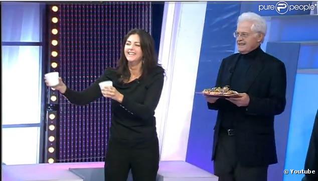 Cristiana Reali et Lionel Jospin dans l'émission Panique dans l'oreillette, le 10/02/2010
