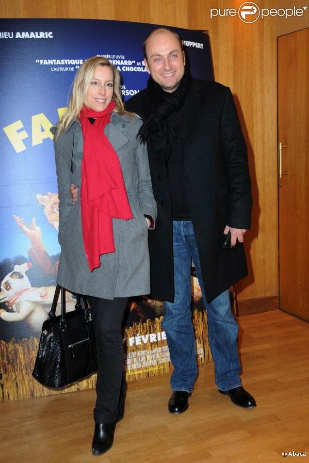 Adélaïde de Clermont-Tonnerre et Laurent Delpech, à l'occasion de l'avant-première de  Fantastic Mr. Fox , au cinéma L'Arlequin, à Paris, le 11 février 2010.