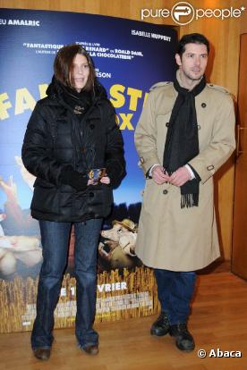 Chiara Mastroianni et Melvil Poupaud, à l'occasion de l'avant-première de  Fantastic Mr. Fox , au cinéma L'Arlequin, à Paris, le 11 février 2010.