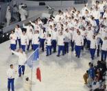 La délégation française, lors de la cérémonie d'ouverture des jeux olympiques de Vancouver, 12 février 2010 !