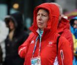 La princesse Anne apporte son soutien à la délégation des ahtlètes britanniques, à Vancouver, le 11 février 2010 !
