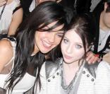 Jessica Szohr, Michelle Trachtenberg lors du défilé Jill Stuart, à l'occasion de la Fashion Week new-yorkaise, à New York, le 15 février 2010.
