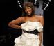 Alexandra Burke lors du défilé Fashion for Relief à Londres, le 18 février 2010