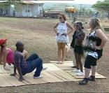 cours de danse dans la ferme ! 