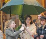 Angelina Jolie en plein tournage de The Tourist à Paris le 23 février