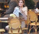 Angelina Jolie en plein tournage de The Tourist à Paris le 23 février