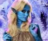 Paris Hilton en Na\'vi : un photomontage envoyé par l\'un de ses fans.