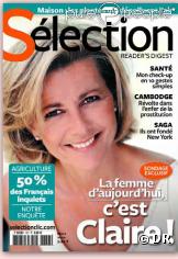Claire Chazal en couverture de Sélection