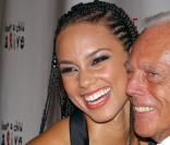 Alicia Keys et Giorgio Armani